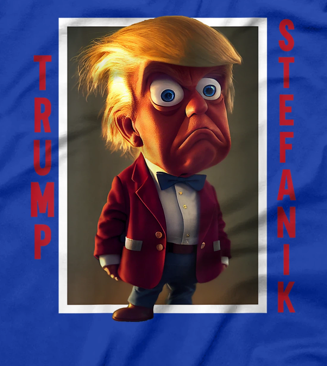 Womens Trump Elise Stefanik Presidential Cartoon 2024 T-Shirt