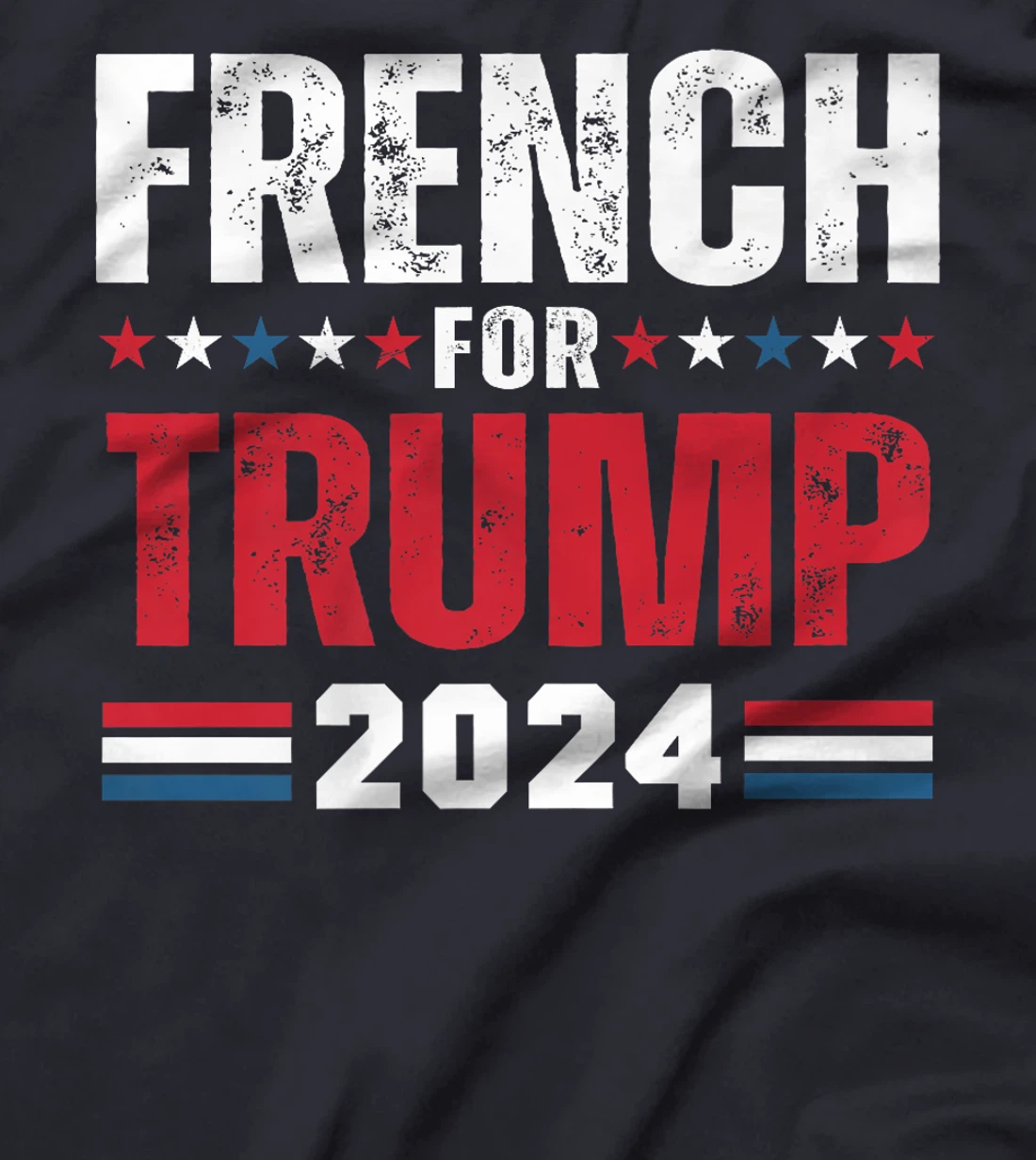 French For Trump 2024 American Flag Premium T-Shirt