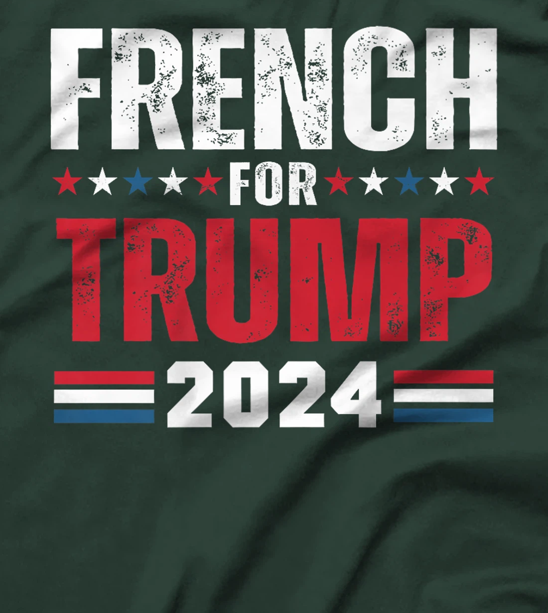 French For Trump 2024 American Flag Premium T-Shirt
