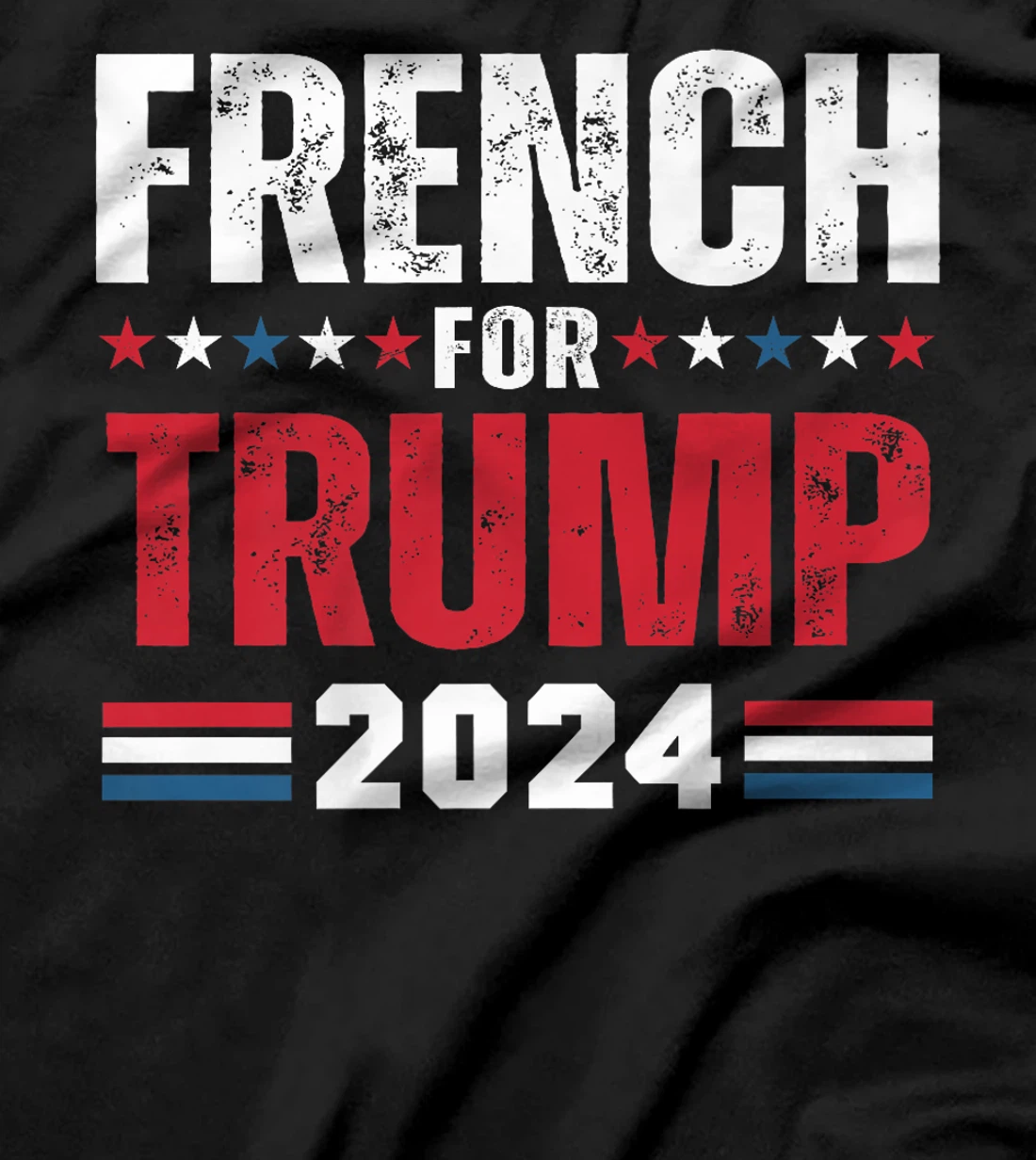French For Trump 2024 American Flag Premium T-Shirt