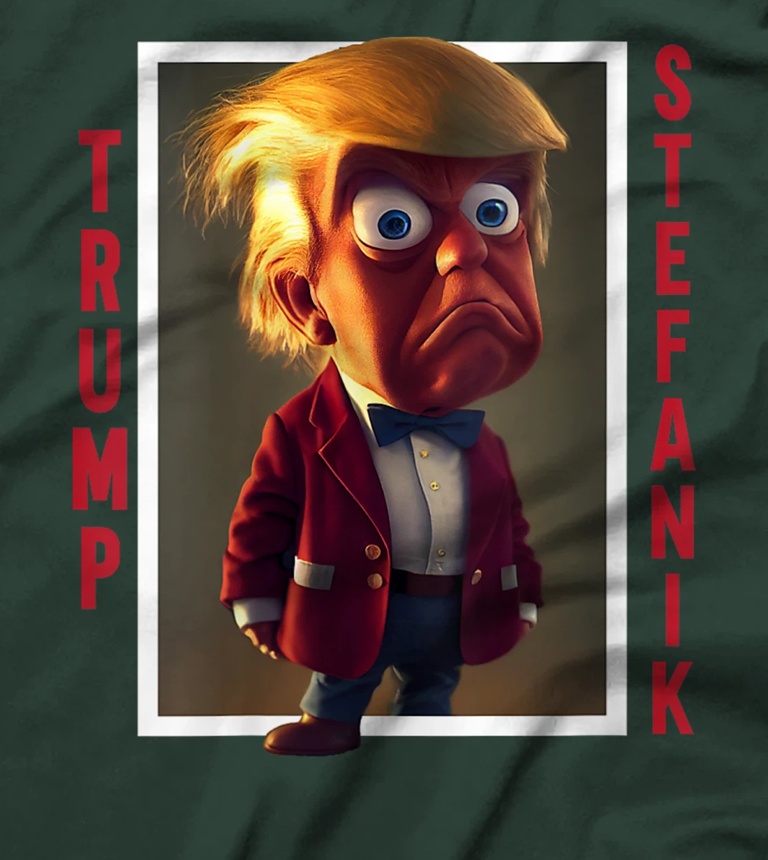 Womens Trump Elise Stefanik Presidential Cartoon 2024 T-Shirt