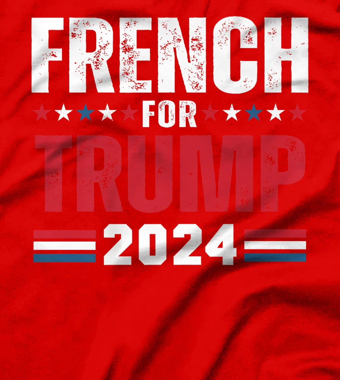 French For Trump 2024 American Flag Premium T-Shirt