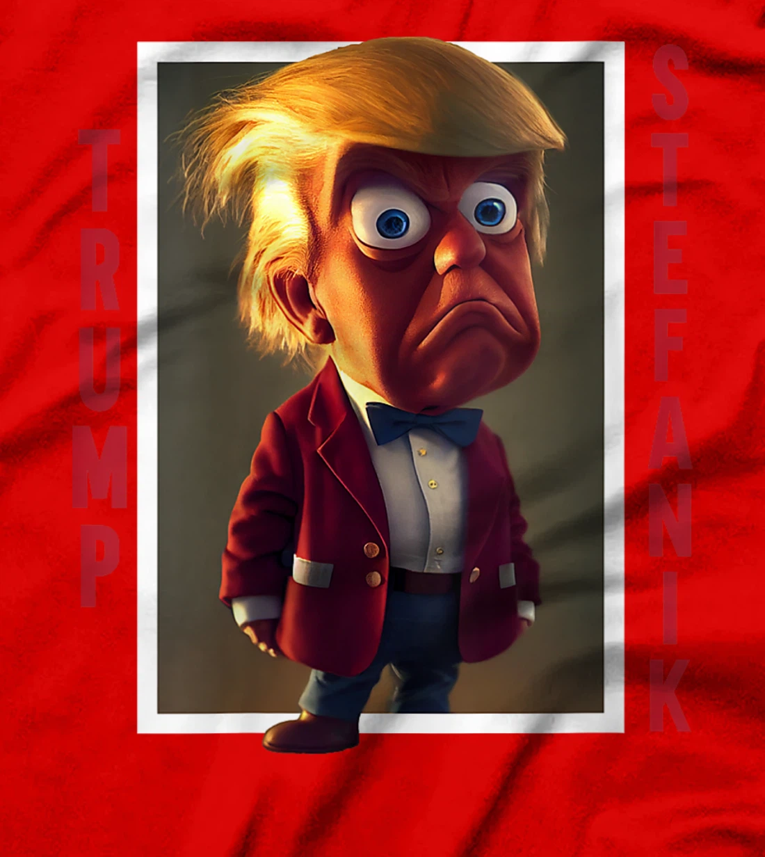 Womens Trump Elise Stefanik Presidential Cartoon 2024 T-Shirt