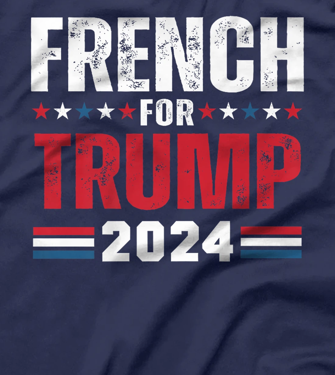 French For Trump 2024 American Flag Premium T-Shirt
