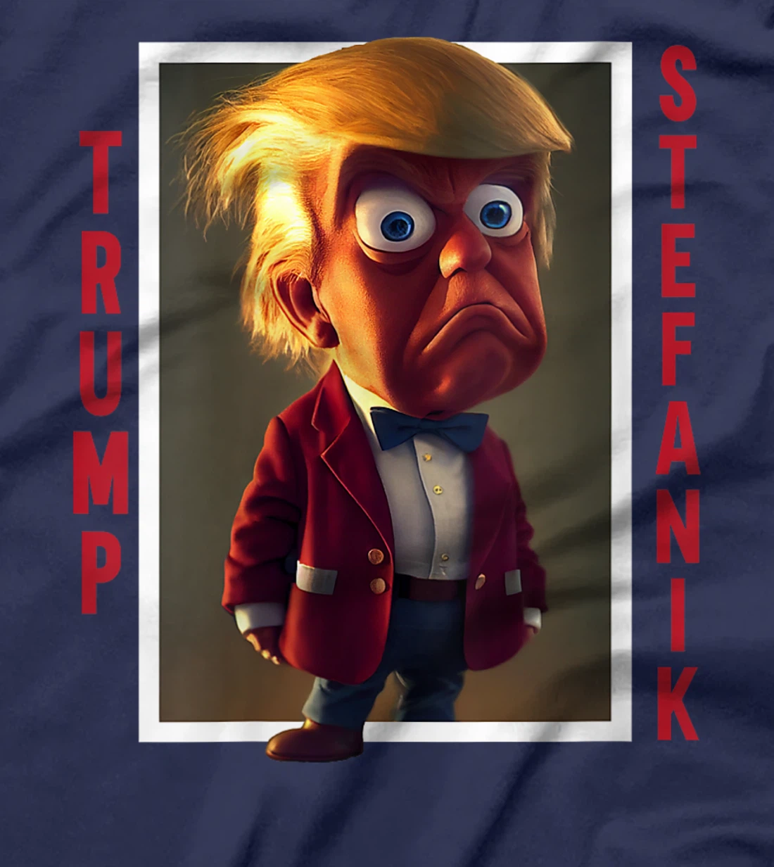 Womens Trump Elise Stefanik Presidential Cartoon 2024 T-Shirt