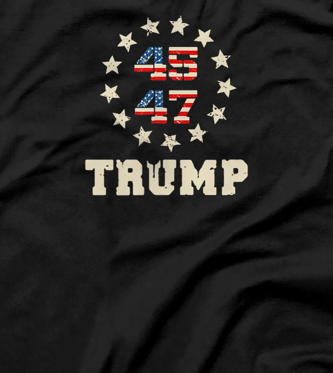 Trump 2024 Flag (On Back) Take America Back Trump Flag 45 47 T-Shirt