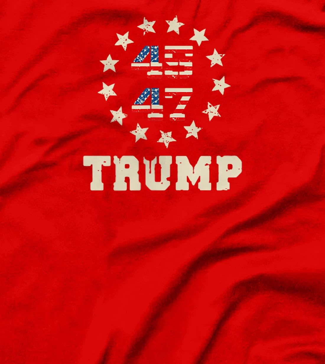 Trump 2024 Flag (On Back) Take America Back Trump Flag 45 47 T-Shirt