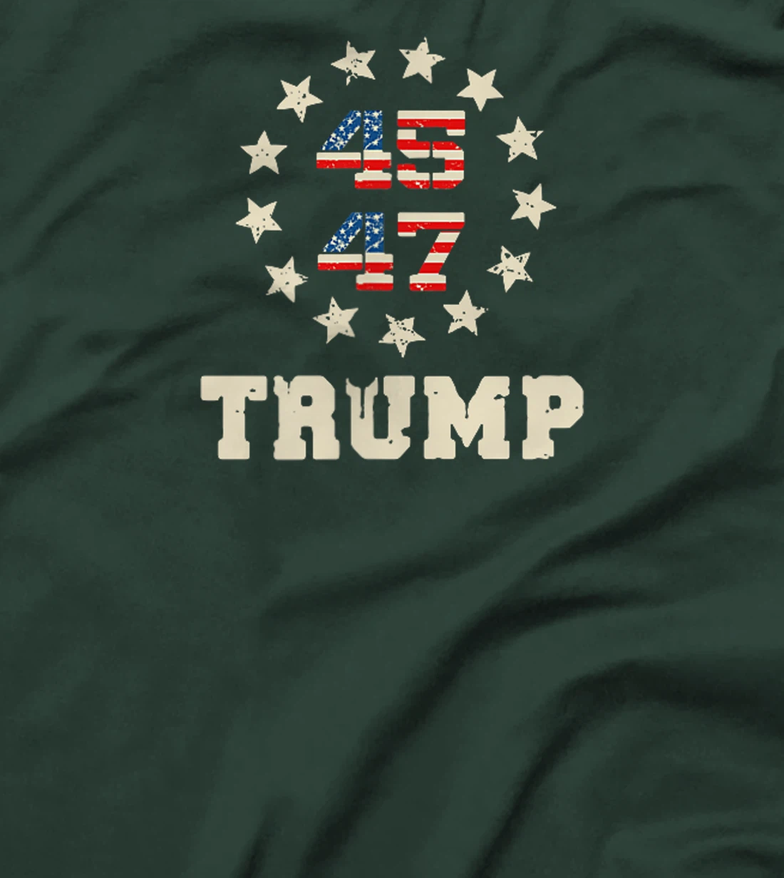 Trump 2024 Flag (On Back) Take America Back Trump Flag 45 47 T-Shirt