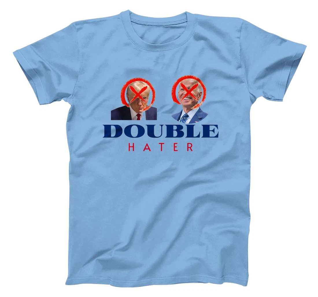 Double Hater Anti Trump Anti Biden President Election 2024 Premium T-Shirt