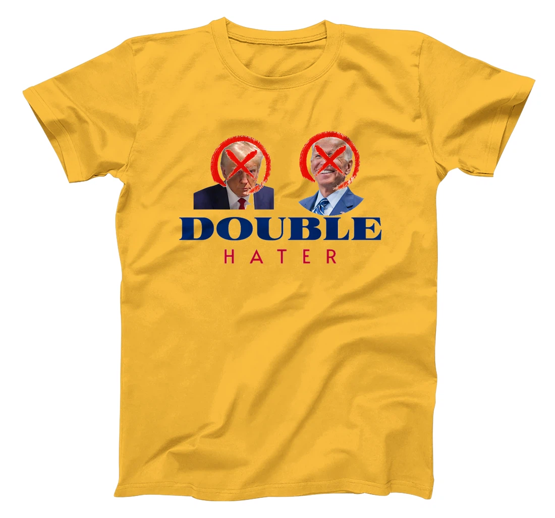 Double Hater Anti Trump Anti Biden President Election 2024 Premium T-Shirt