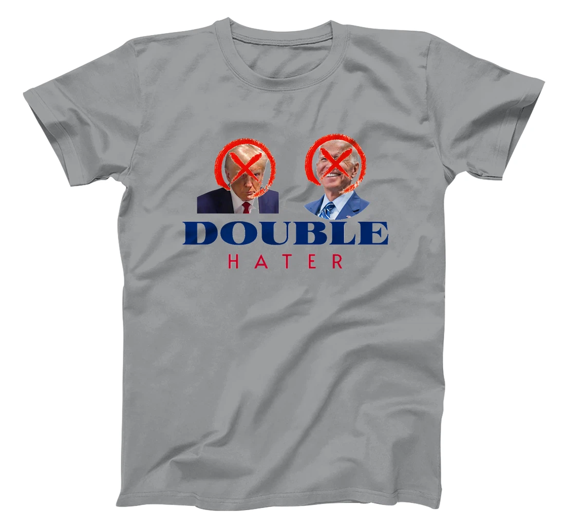 Double Hater Anti Trump Anti Biden President Election 2024 Premium T-Shirt