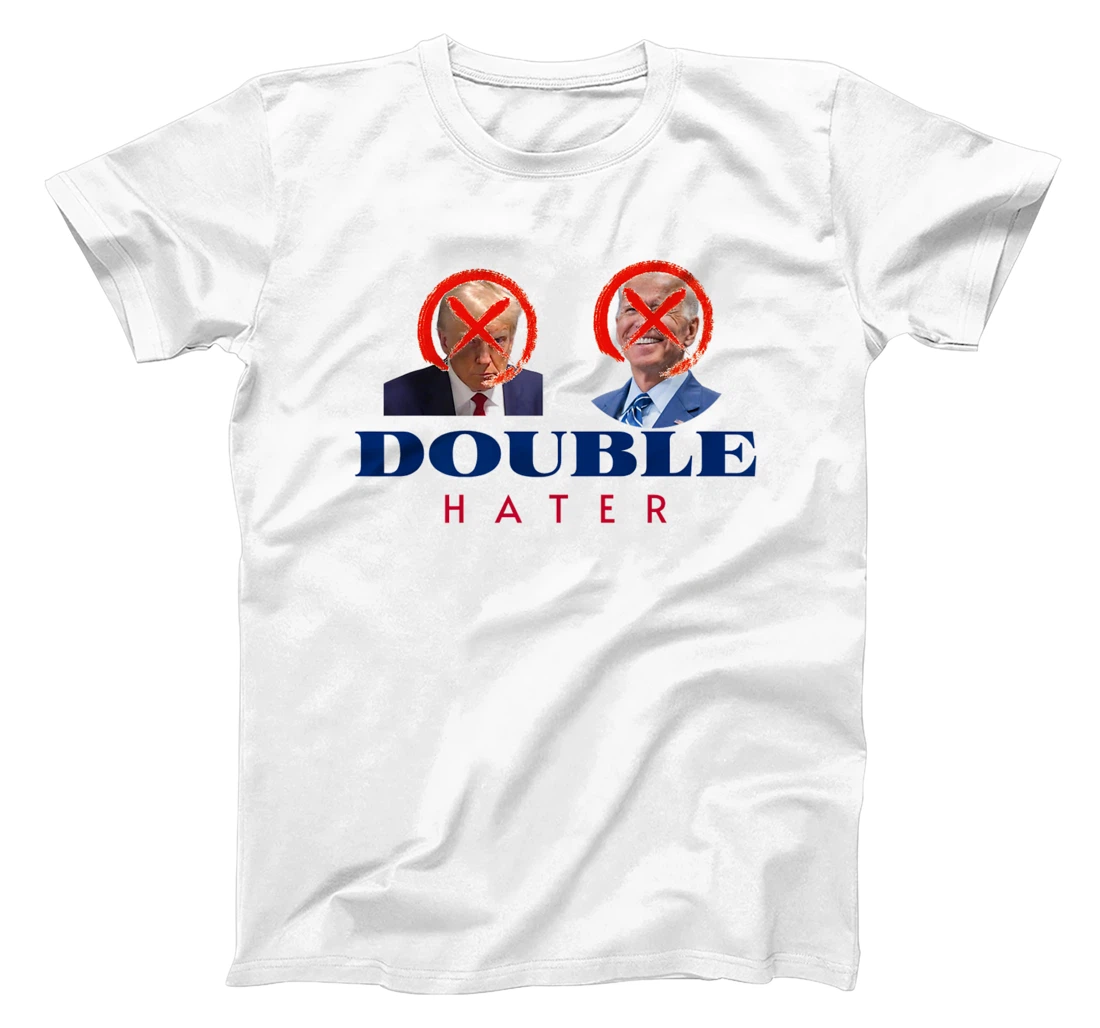 Double Hater Anti Trump Anti Biden President Election 2024 Premium T-Shirt