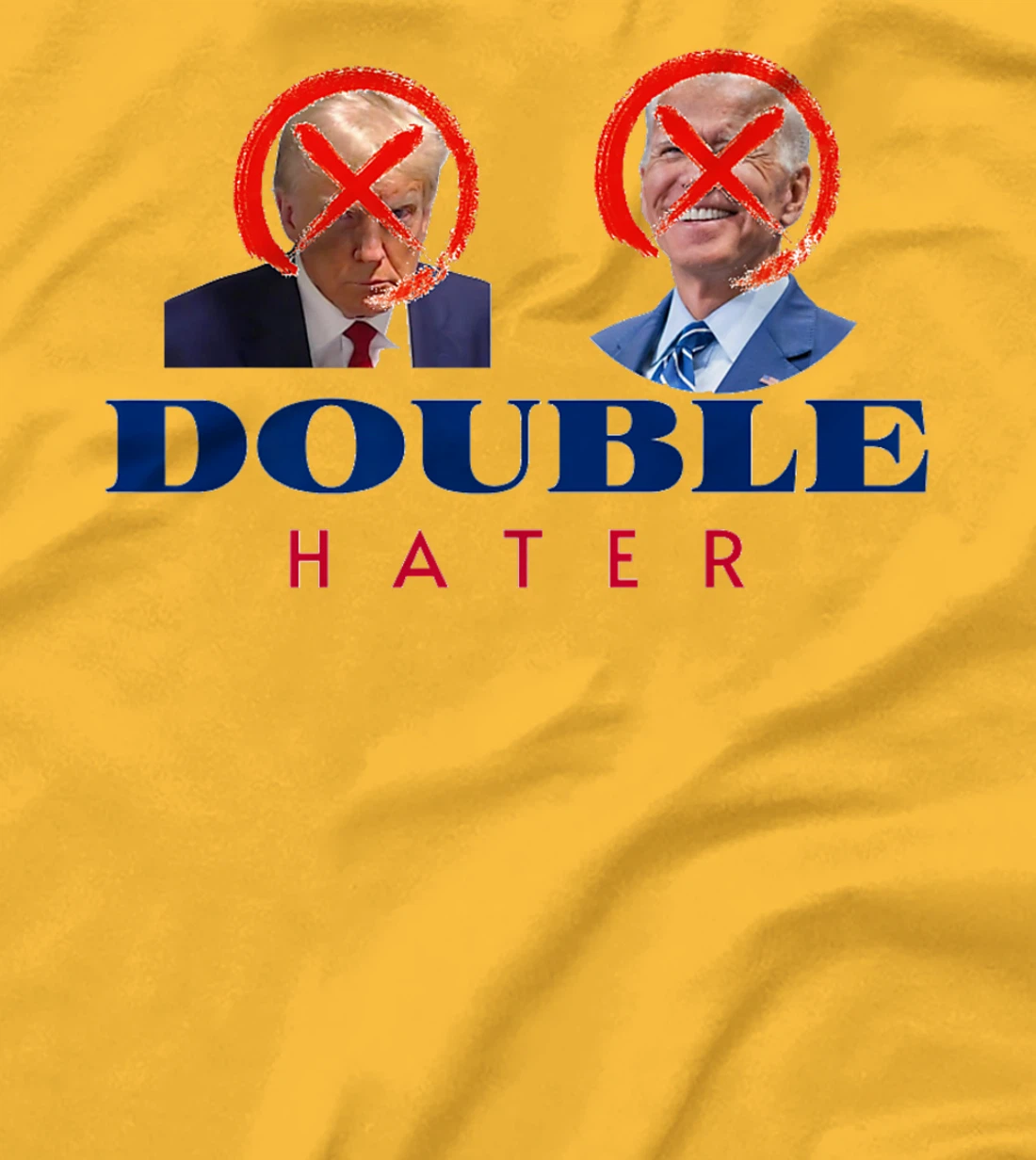 Double Hater Anti Trump Anti Biden President Election 2024 Premium T-Shirt