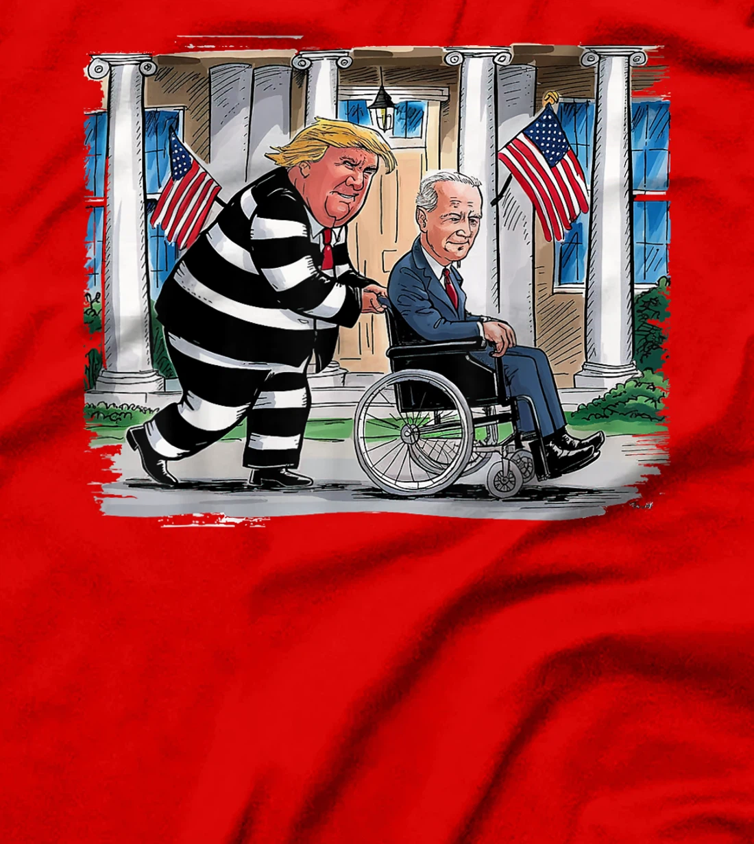 It's Time To Go Joe Funny Wheelchair Sarcastic Trump 2024 T-Shirt
