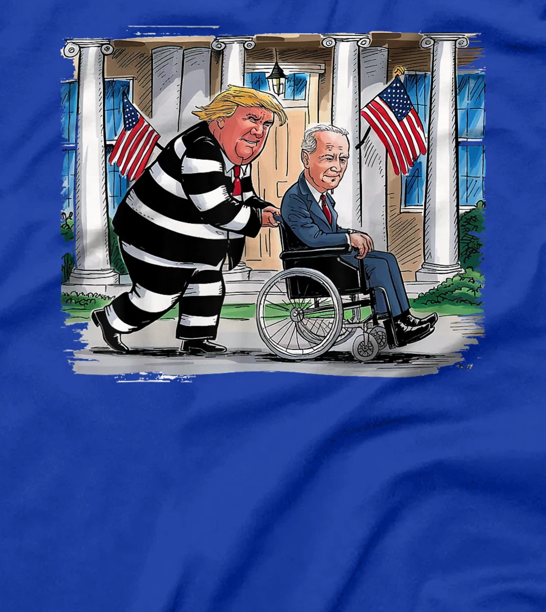 It's Time To Go Joe Funny Wheelchair Sarcastic Trump 2024 T-Shirt