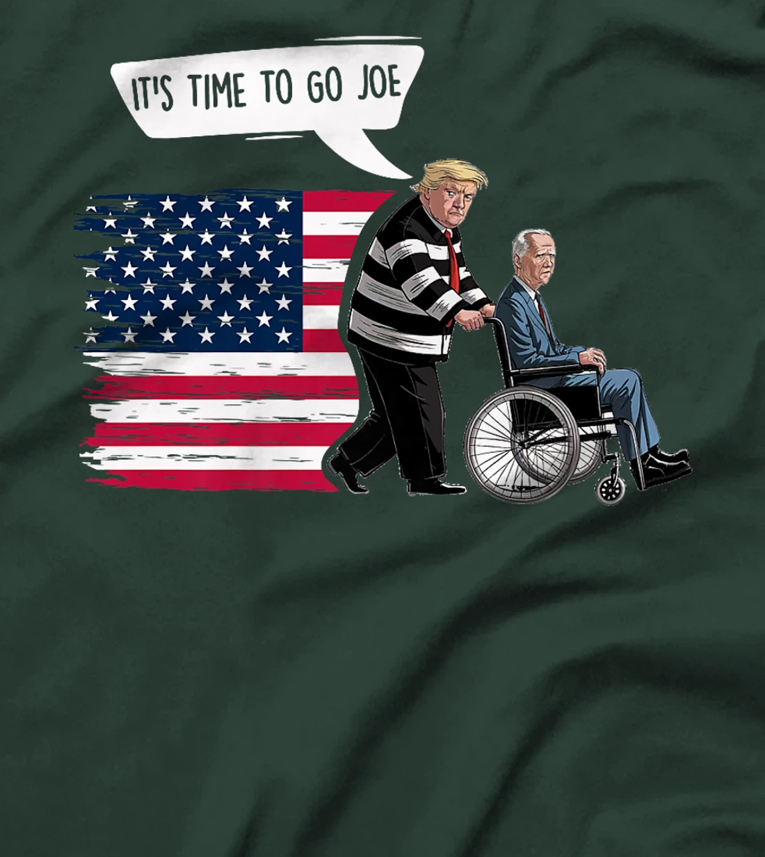 It's Time To Go Joe Shirt Funny Trump 2024 Sarcastic Biden Premium T-Shirt