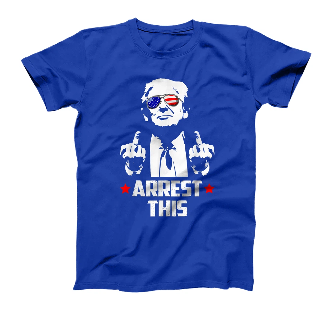 Funny Trump ARESST THIS Donald Trump Middle Finger T-Shirt