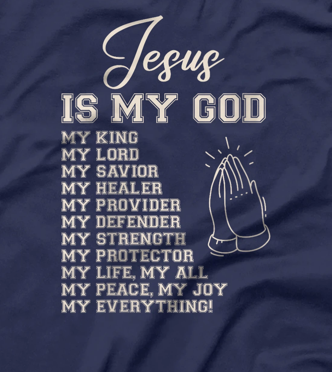 Womens Jesus Is My All My Everything My God Lord Savior T-Shirt