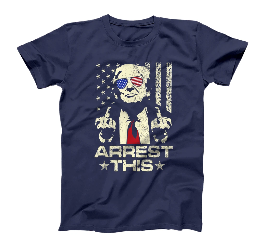 Funny Trump Arrest This Donald Trump Middle Finger President T-Shirt
