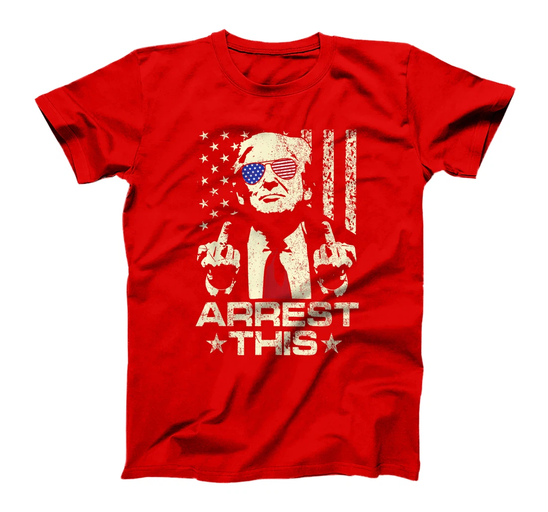 Funny Trump Arrest This Donald Trump Middle Finger President T-Shirt