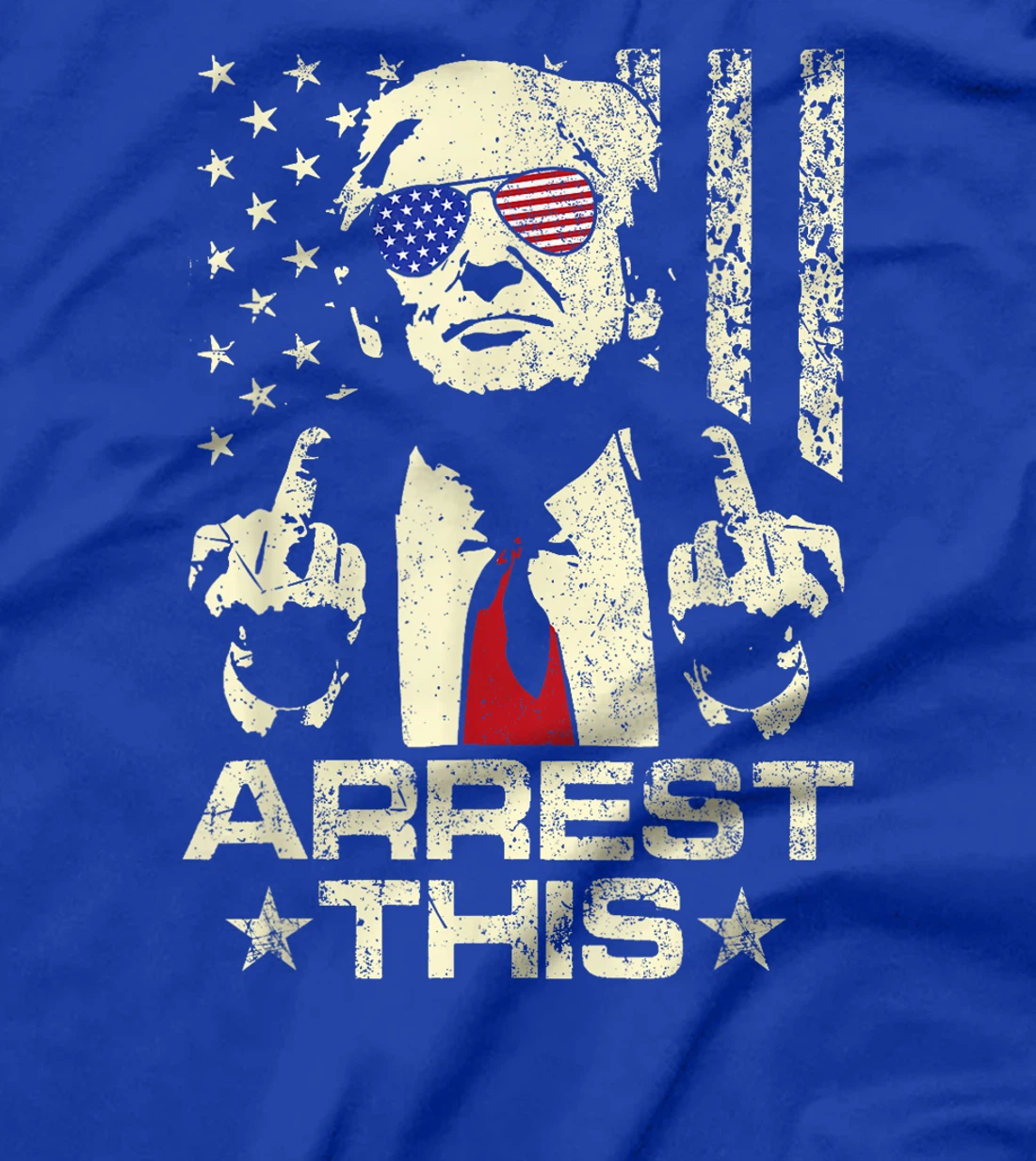 Funny Trump Arrest This Donald Trump Middle Finger President T-Shirt