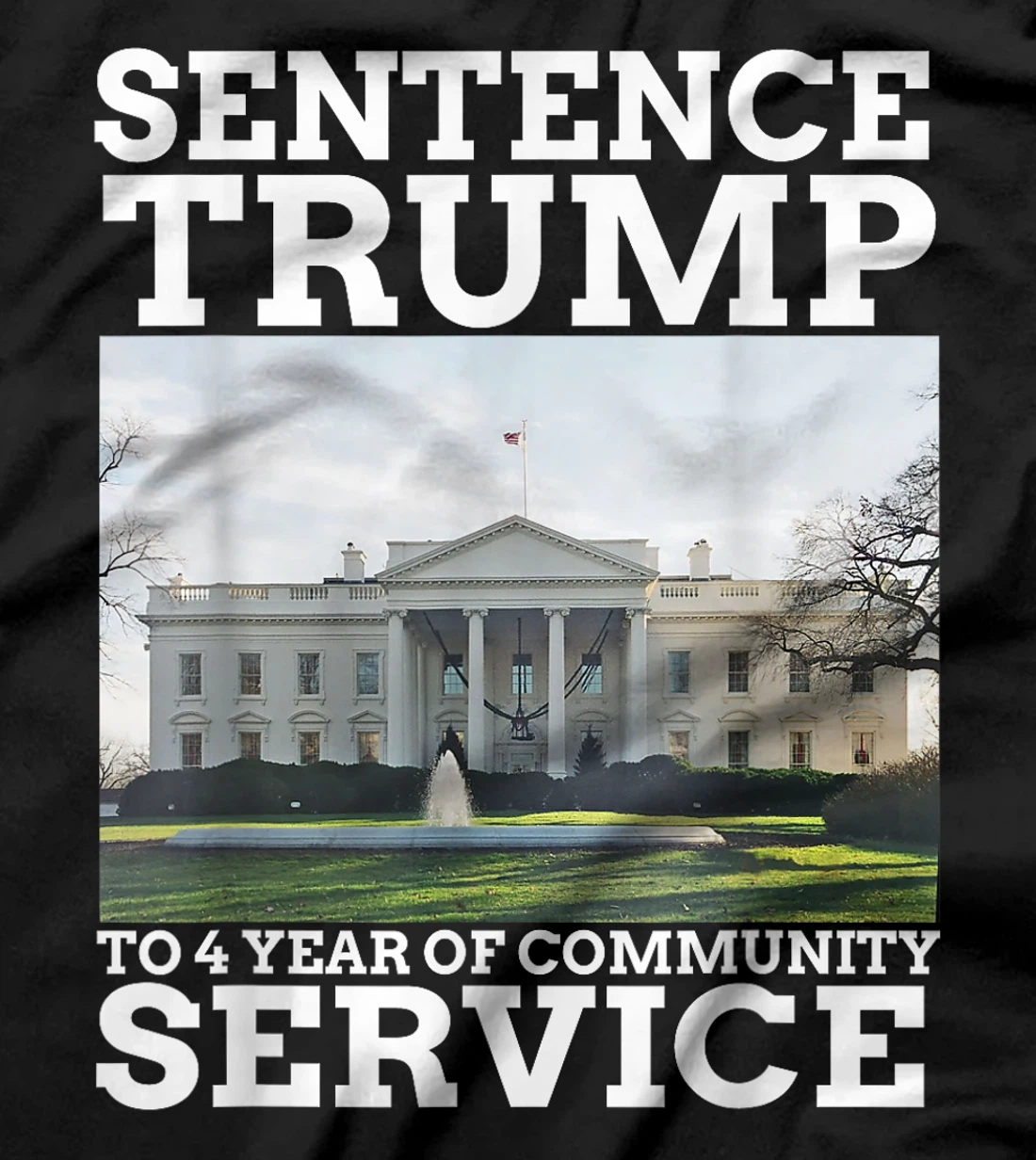 Sentence Trump to 4 Years of Community Service White House T-Shirt