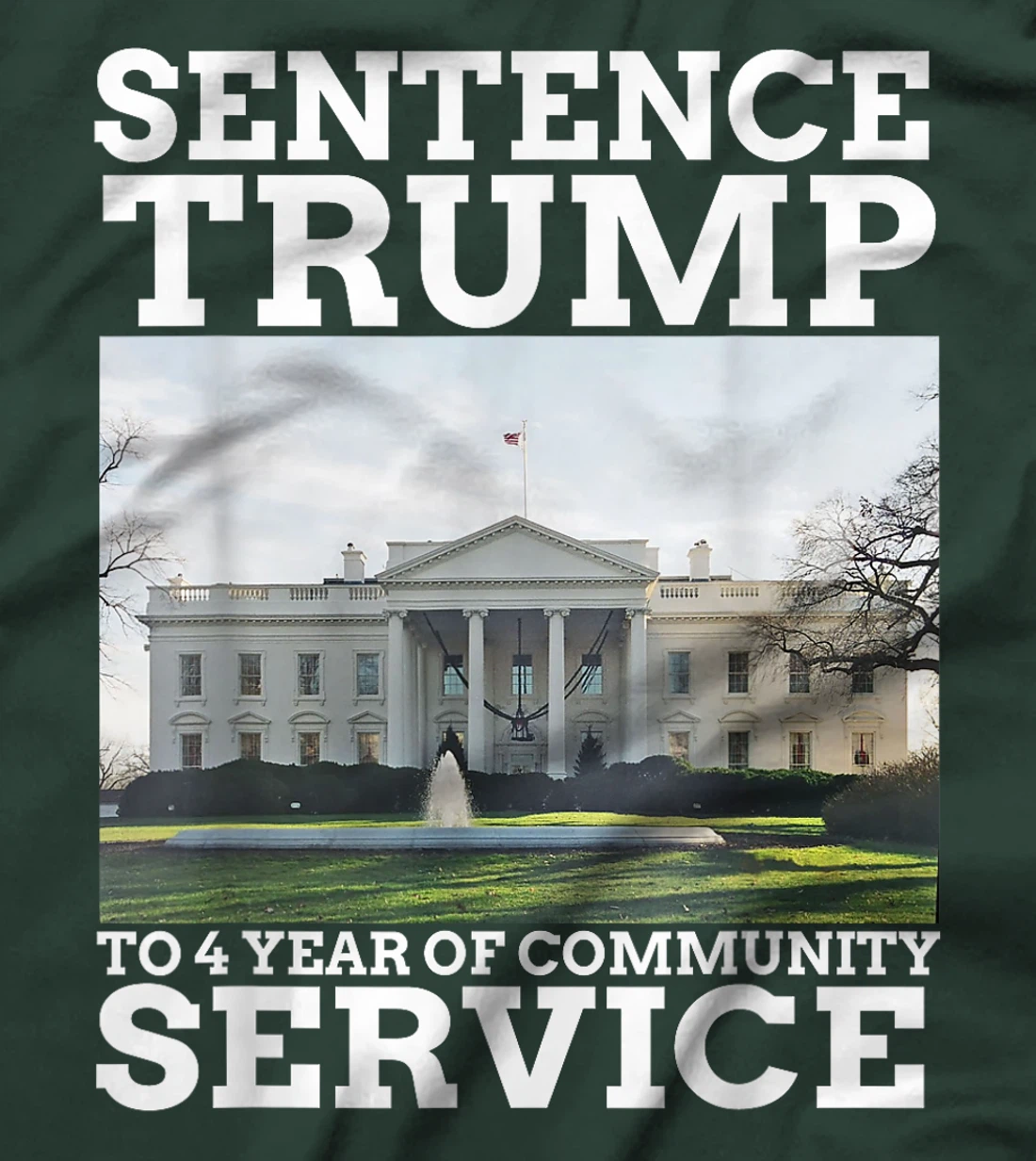 Sentence Trump to 4 Years of Community Service White House T-Shirt