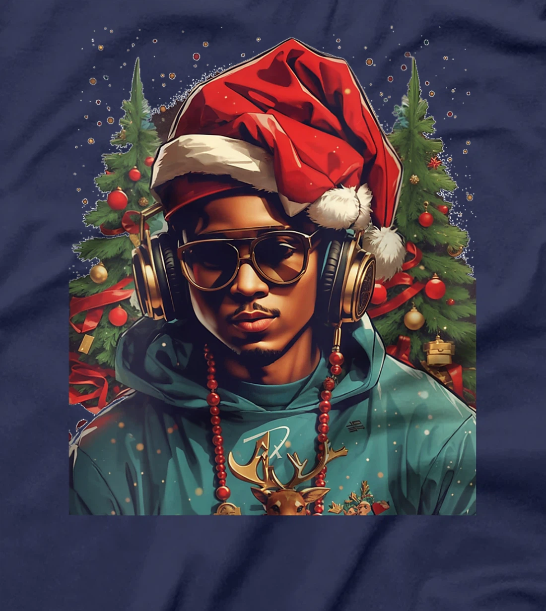 Womens Merry Xmas Happy New Year From Dioniso God Bless Party Time T-Shirt