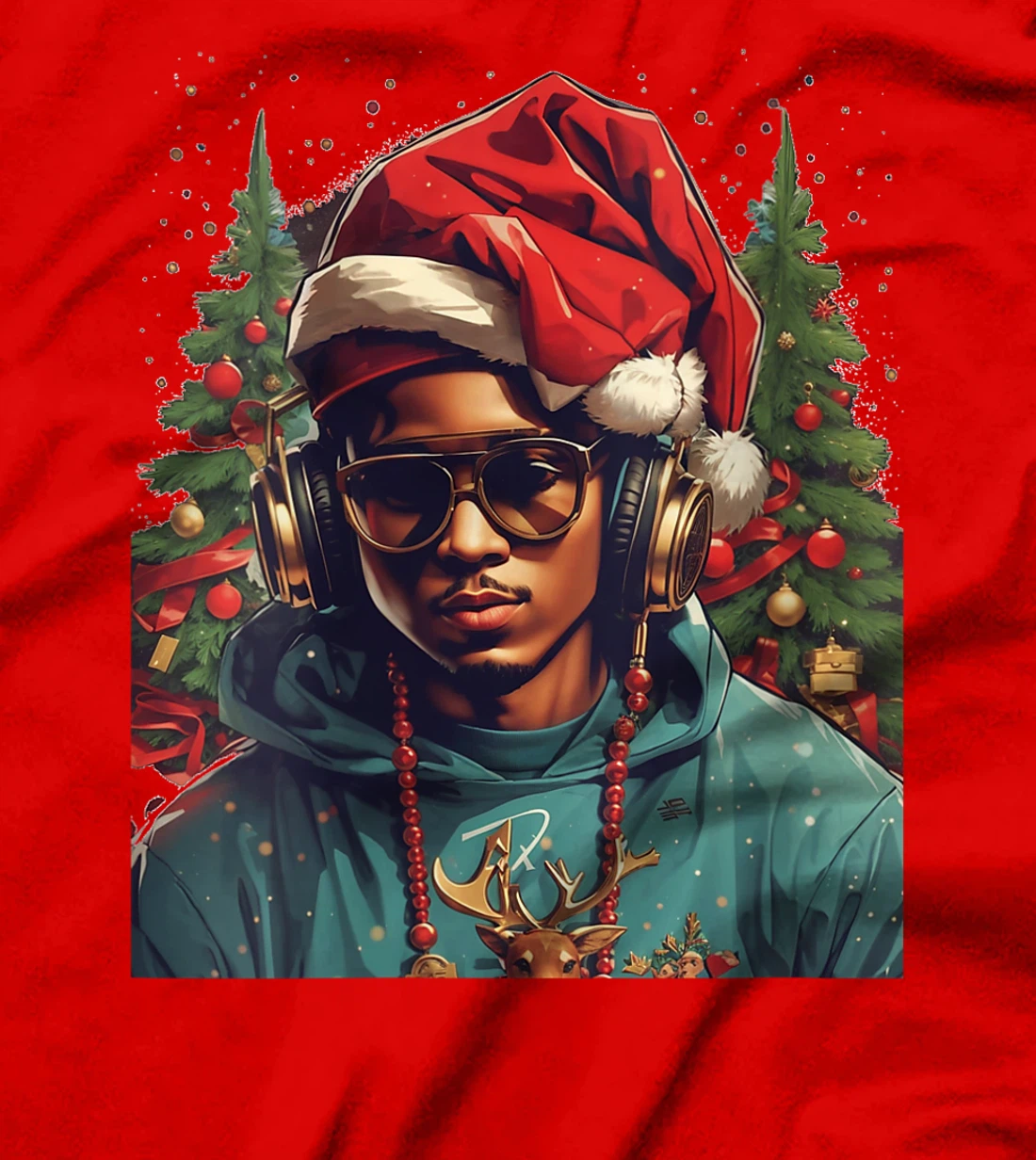 Womens Merry Xmas Happy New Year From Dioniso God Bless Party Time T-Shirt