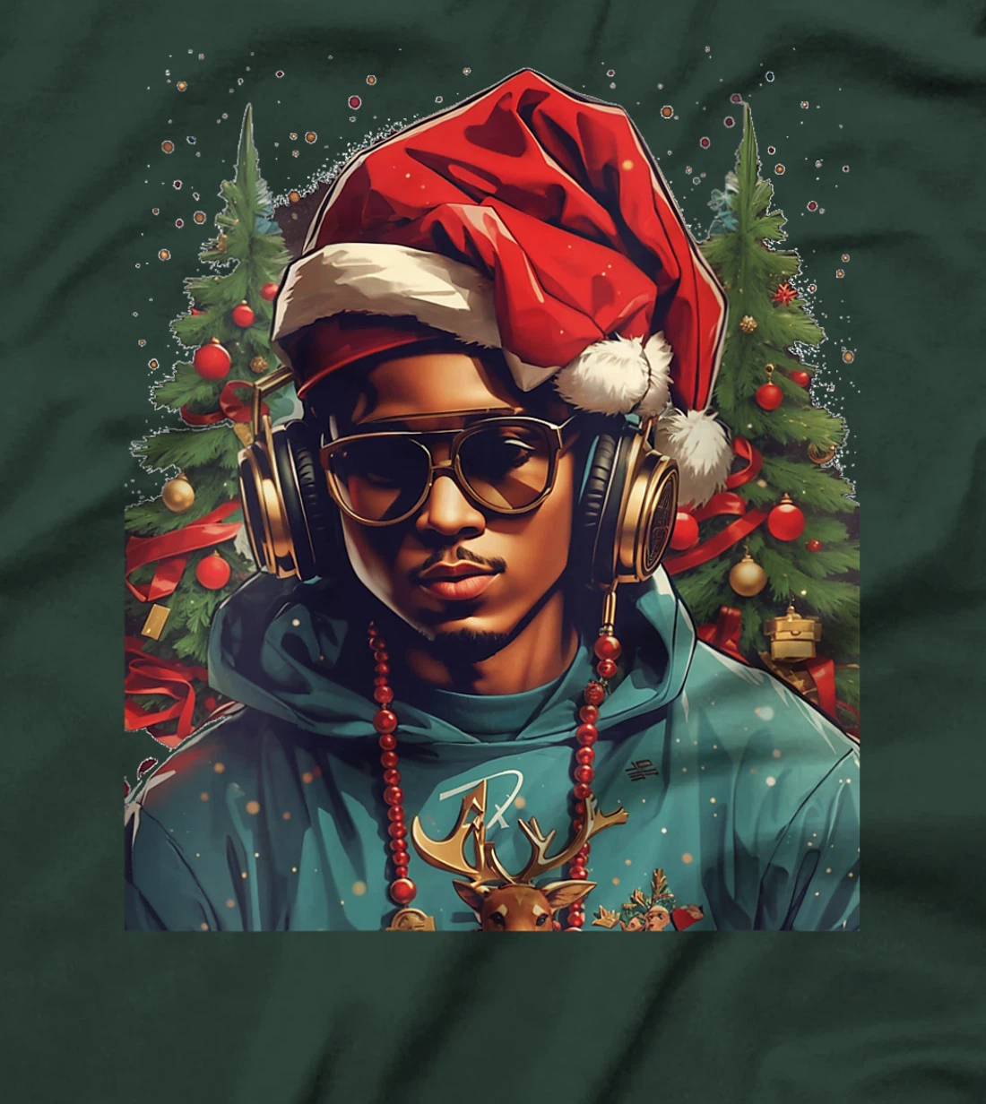 Womens Merry Xmas Happy New Year From Dioniso God Bless Party Time T-Shirt