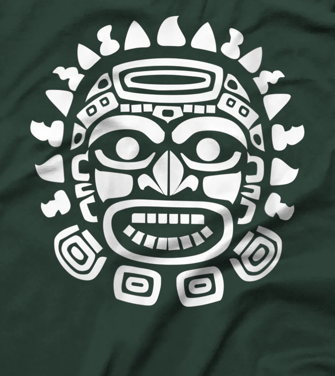 Womens Aztec God Ancient Mythology Face Symbol Sun Tonatiuh T-Shirt