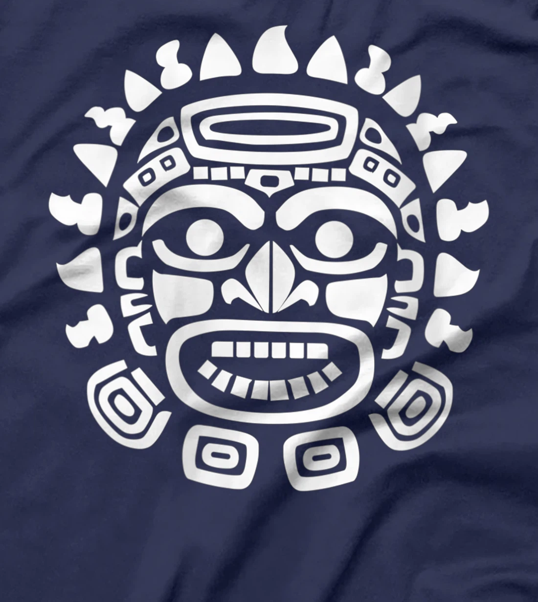 Womens Aztec God Ancient Mythology Face Symbol Sun Tonatiuh T-Shirt