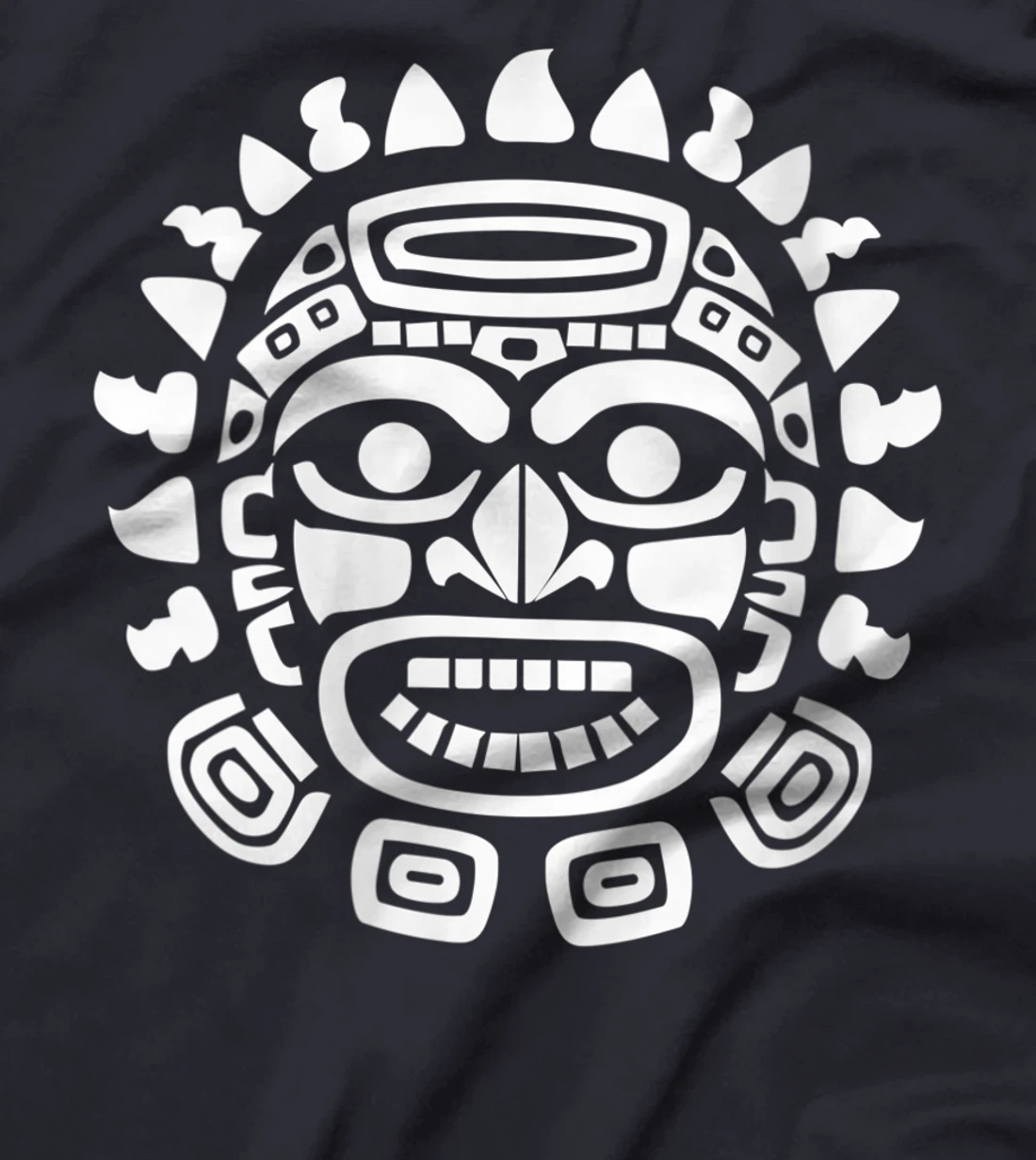 Womens Aztec God Ancient Mythology Face Symbol Sun Tonatiuh T-Shirt