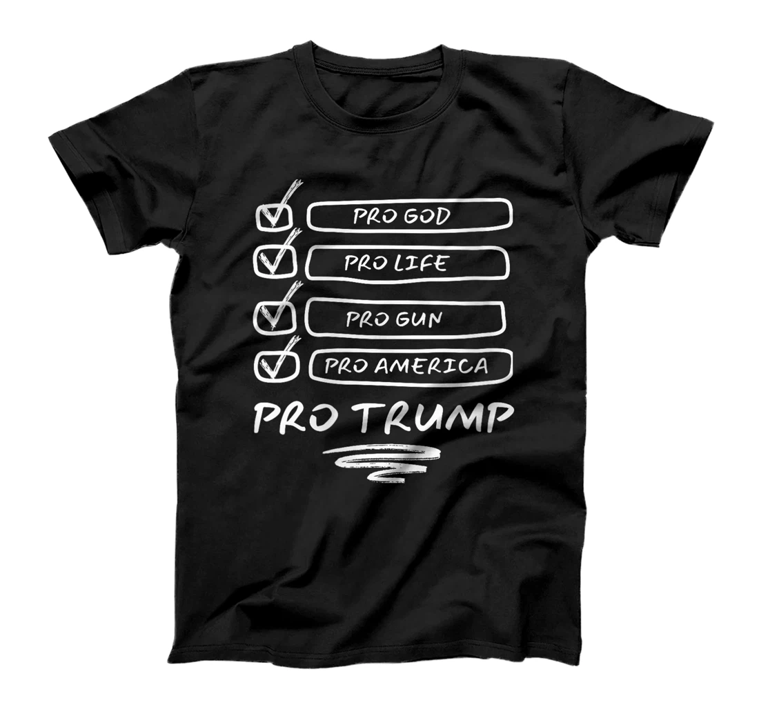 Womens Pro God Pro Gun Pro Life T-Shirt
