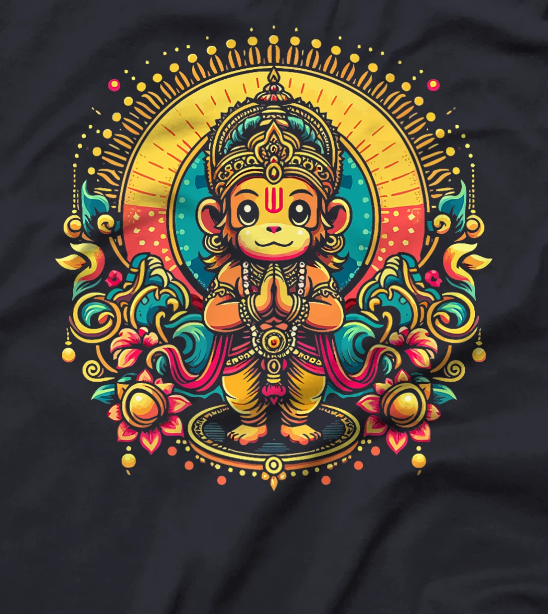 Hanumanji Hanuman Hindu Monkey God Lover Devotee Premium T-Shirt