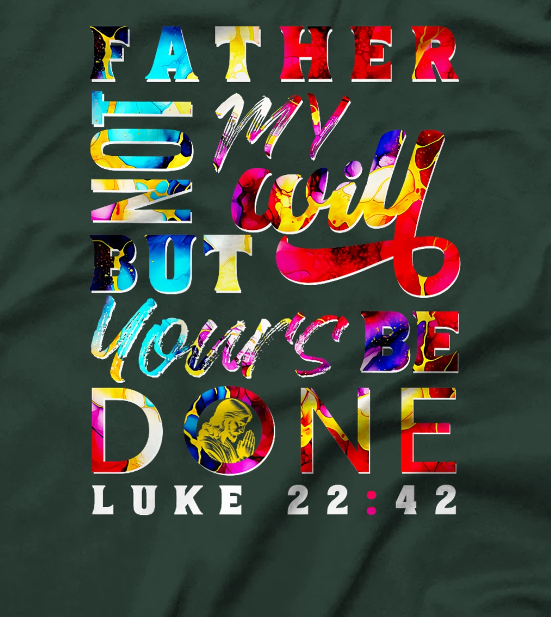 God Your Will Be Done Luke 22:42 Premium T-Shirt