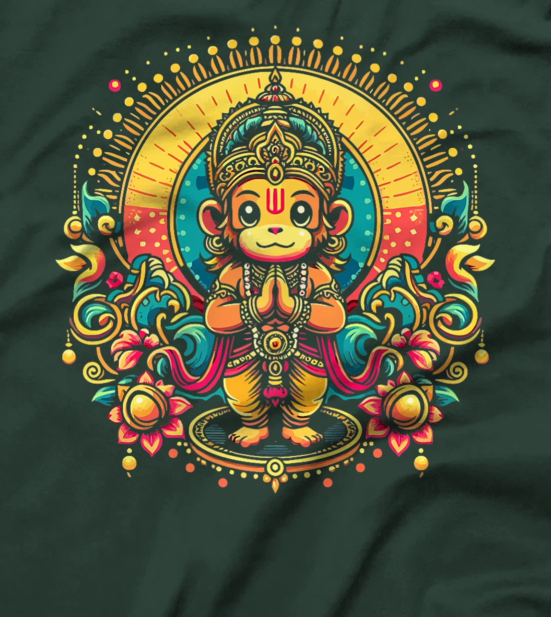Hanumanji Hanuman Hindu Monkey God Lover Devotee Premium T-Shirt