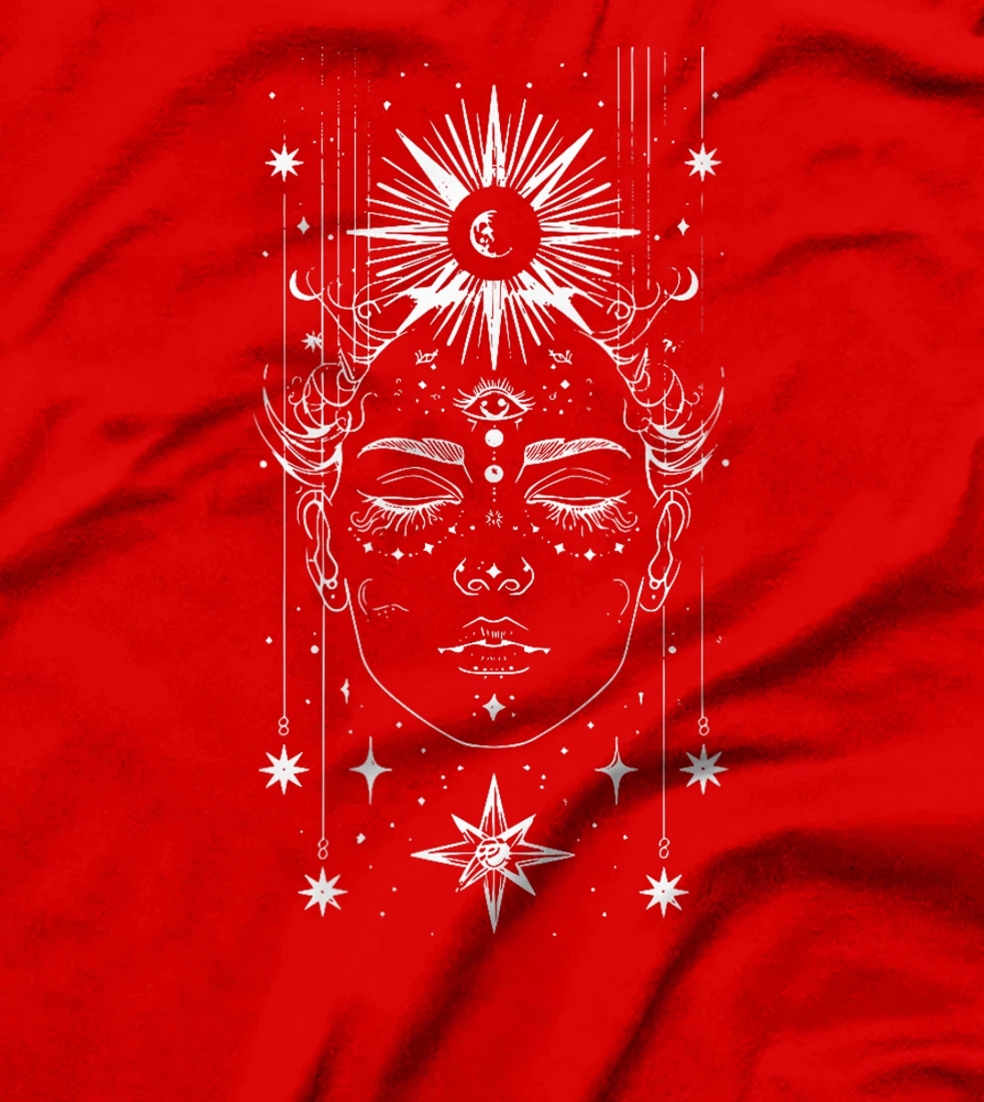 Womens Celestial Goddess Eos Witchy Eos Astrology T-Shirt
