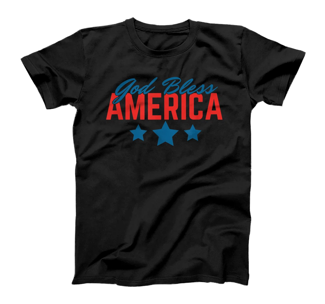 God Bless America, Free Indeed John 8:36 - Front and Back T-Shirt