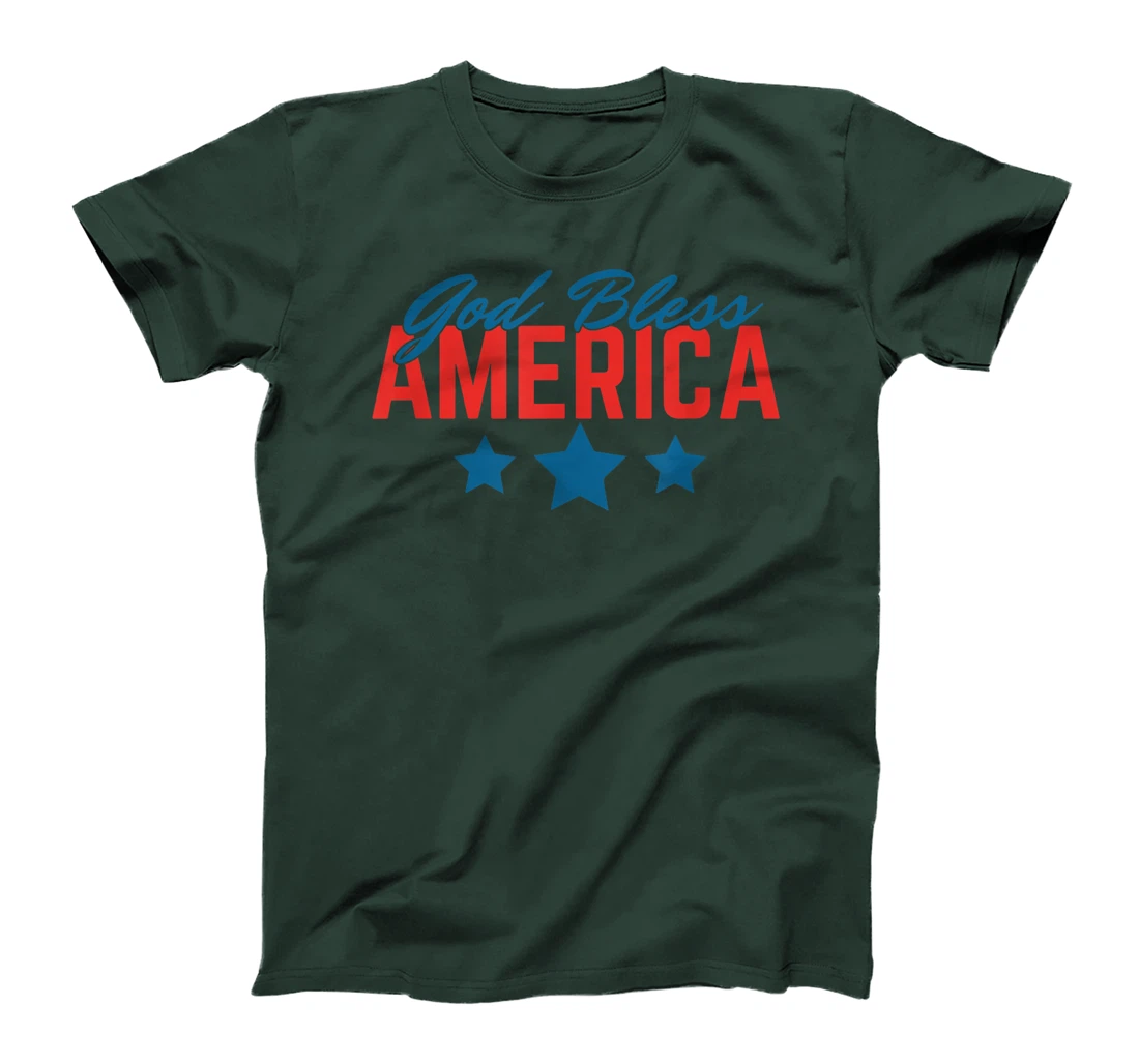 God Bless America, Free Indeed John 8:36 - Front and Back T-Shirt