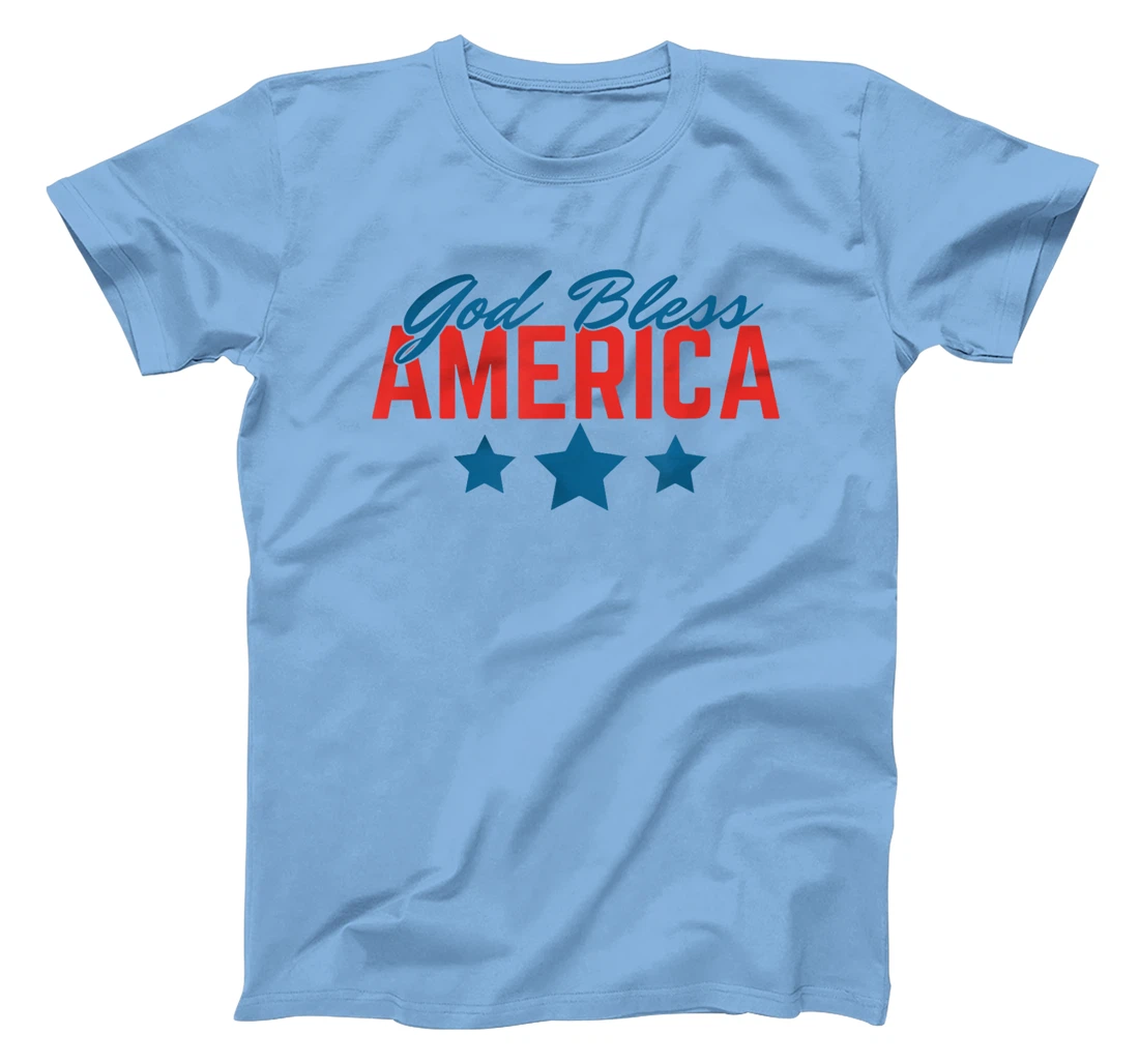 God Bless America, Free Indeed John 8:36 - Front and Back T-Shirt
