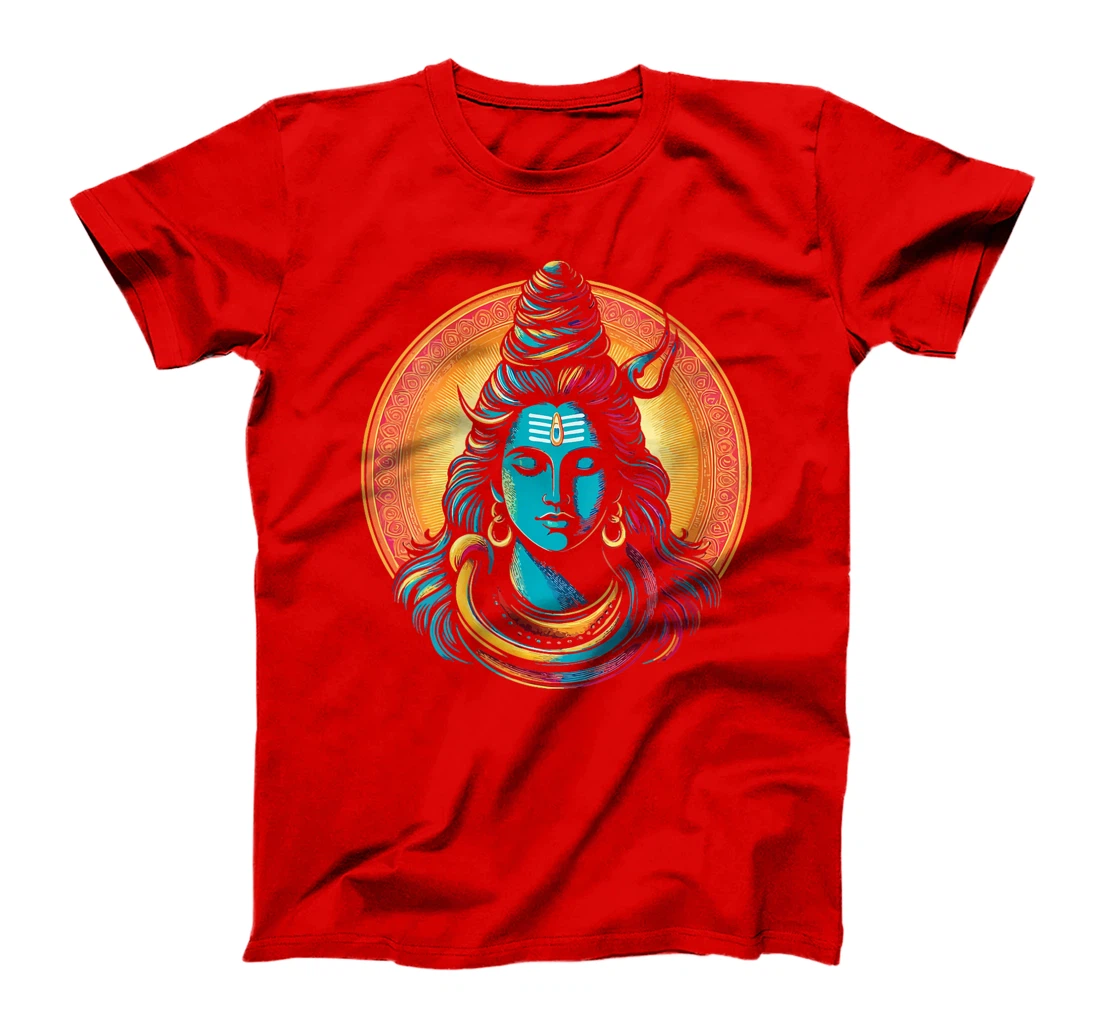 Womens Lord Shiva Hindu God Mahadeva Trident Hinduism Devotee T-Shirt