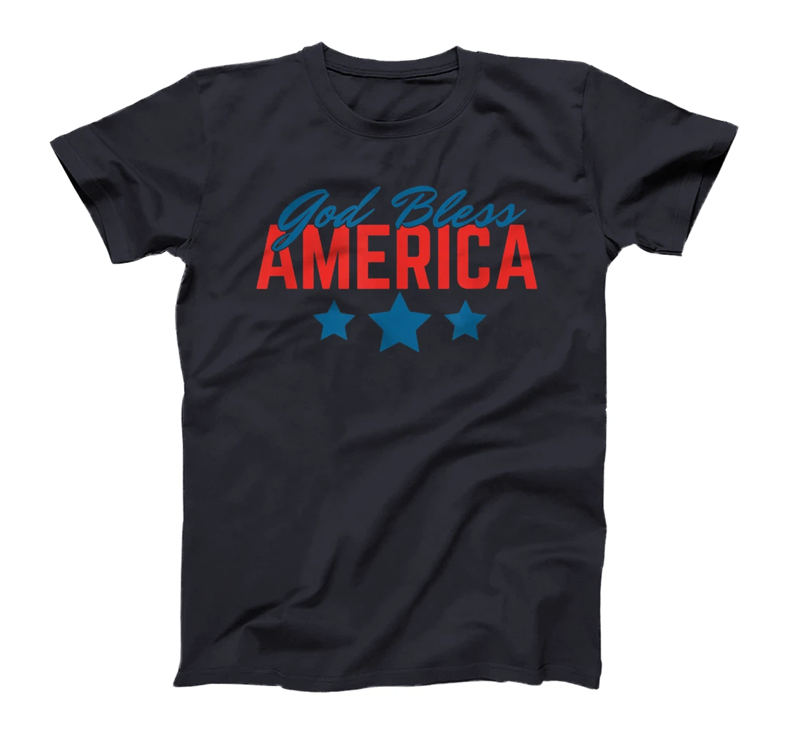 God Bless America, Free Indeed John 8:36 - Front and Back T-Shirt