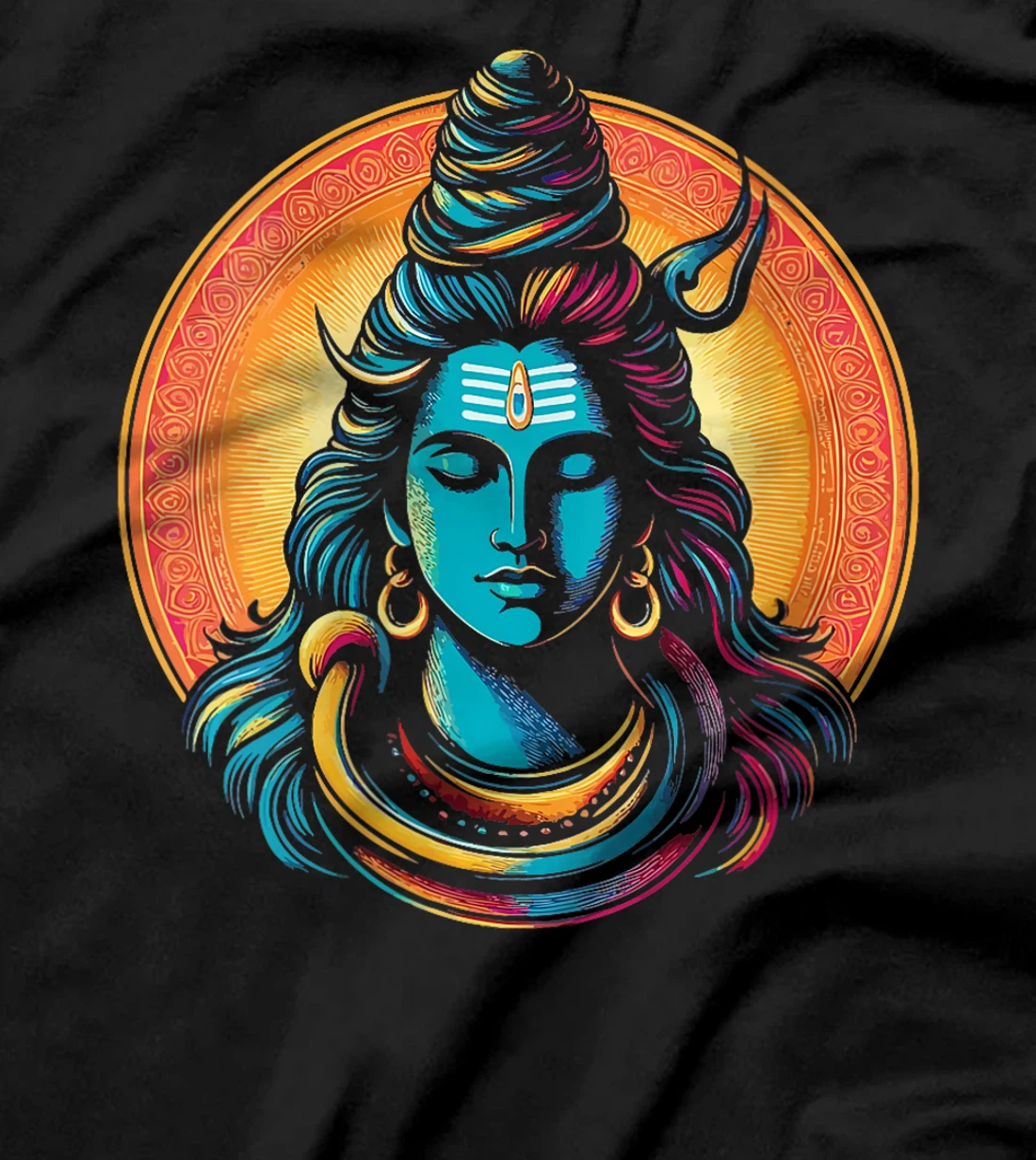 Womens Lord Shiva Hindu God Mahadeva Trident Hinduism Devotee T-Shirt
