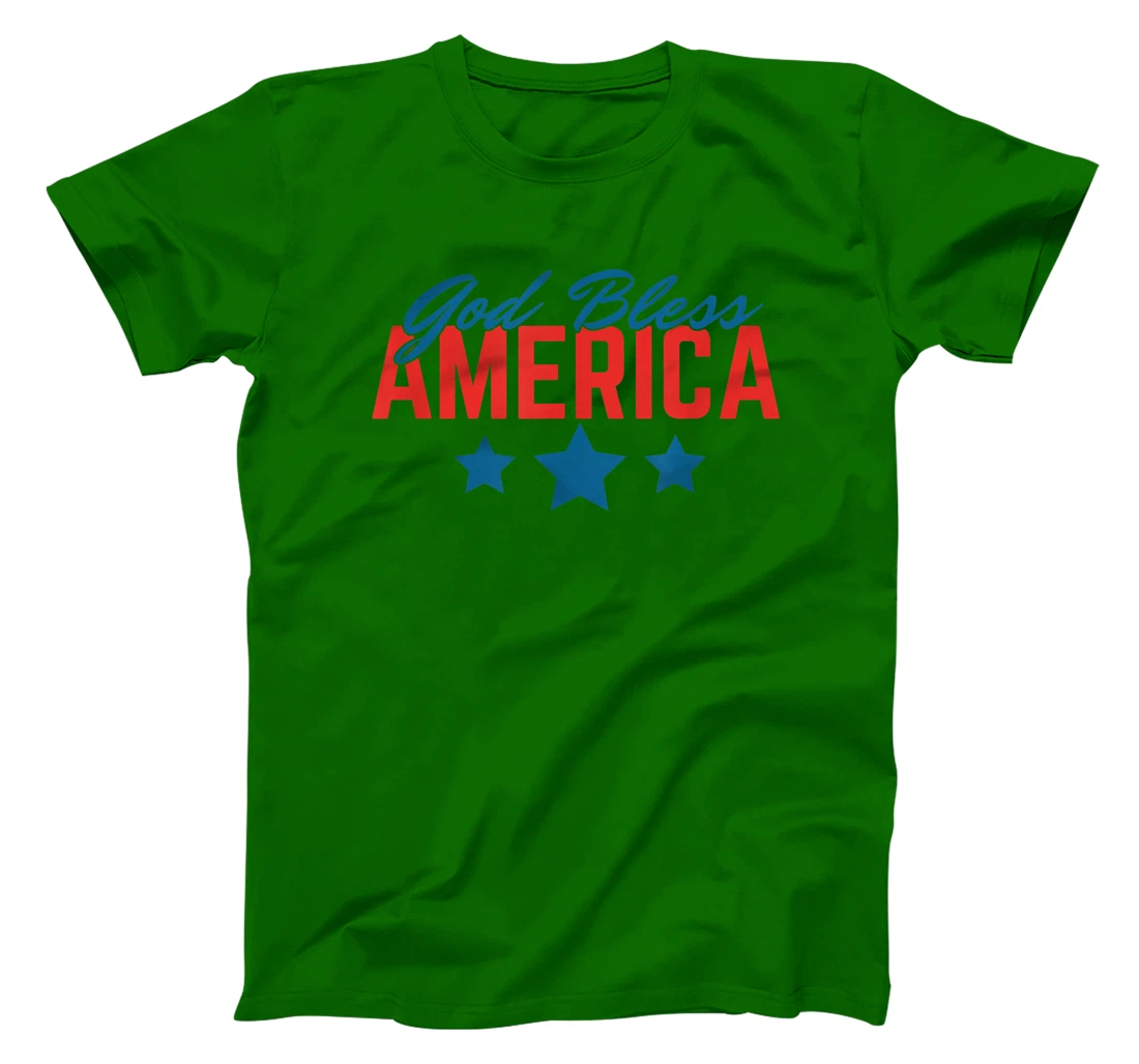 God Bless America, Free Indeed John 8:36 - Front and Back T-Shirt