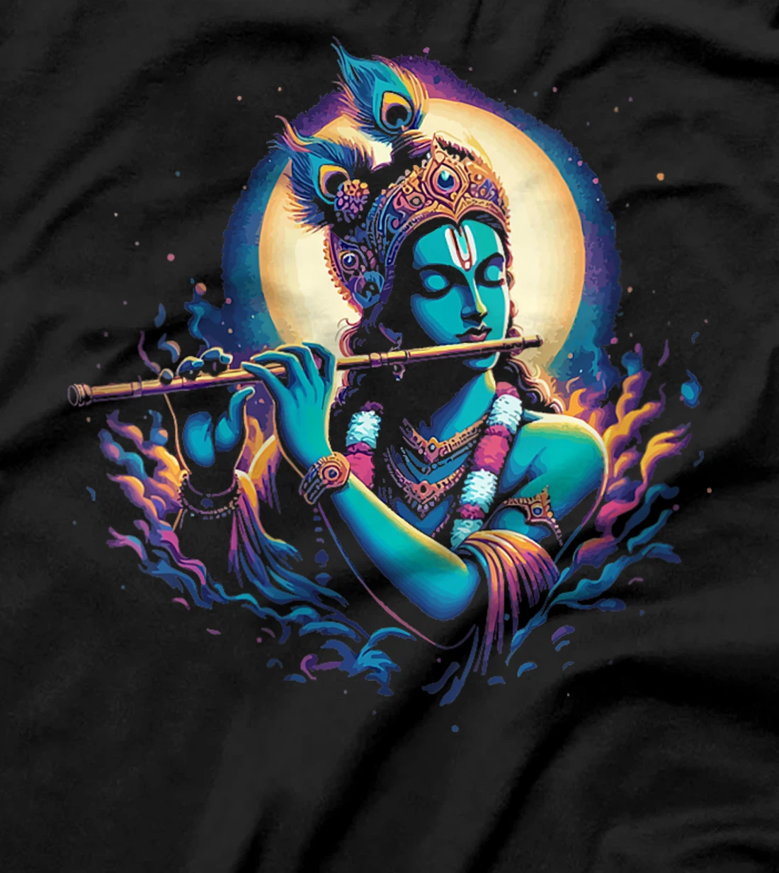 Womens Lord Shri Krishna Hindu God Lord Shri Krishna Lover Devotee T-Shirt