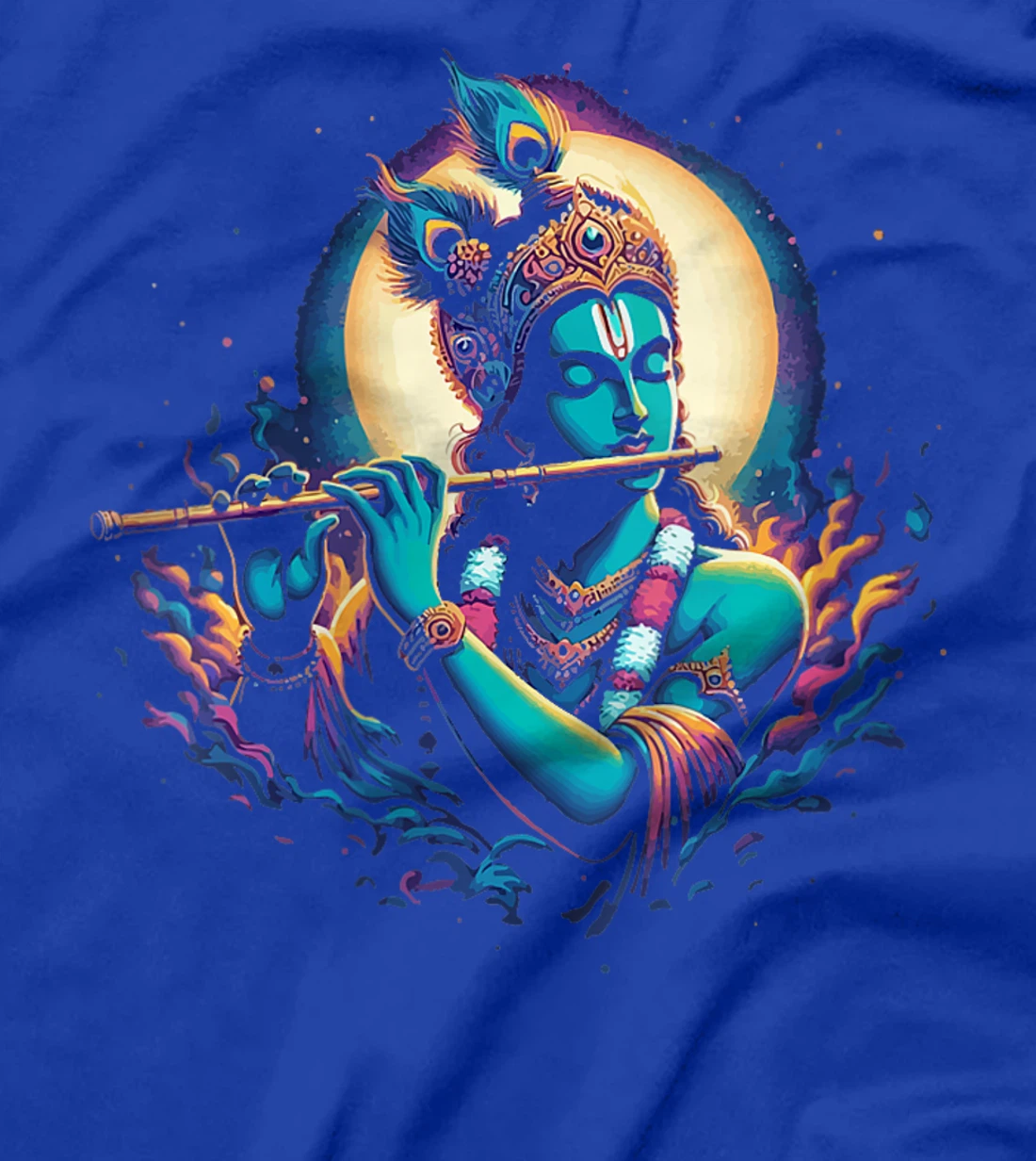 Womens Lord Shri Krishna Hindu God Lord Shri Krishna Lover Devotee T-Shirt