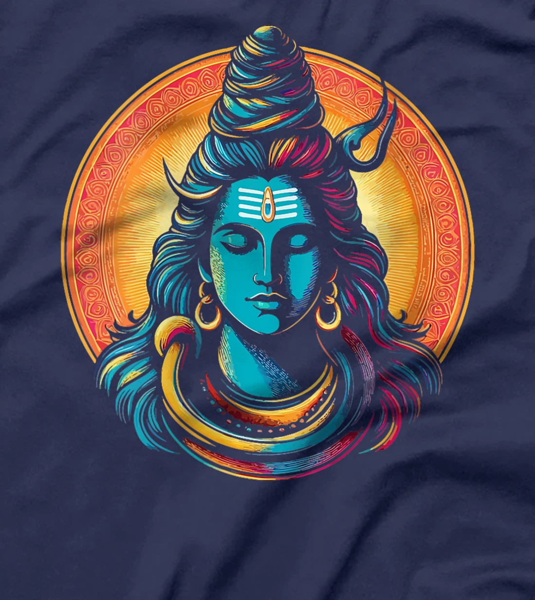 Womens Lord Shiva Hindu God Mahadeva Trident Hinduism Devotee T-Shirt
