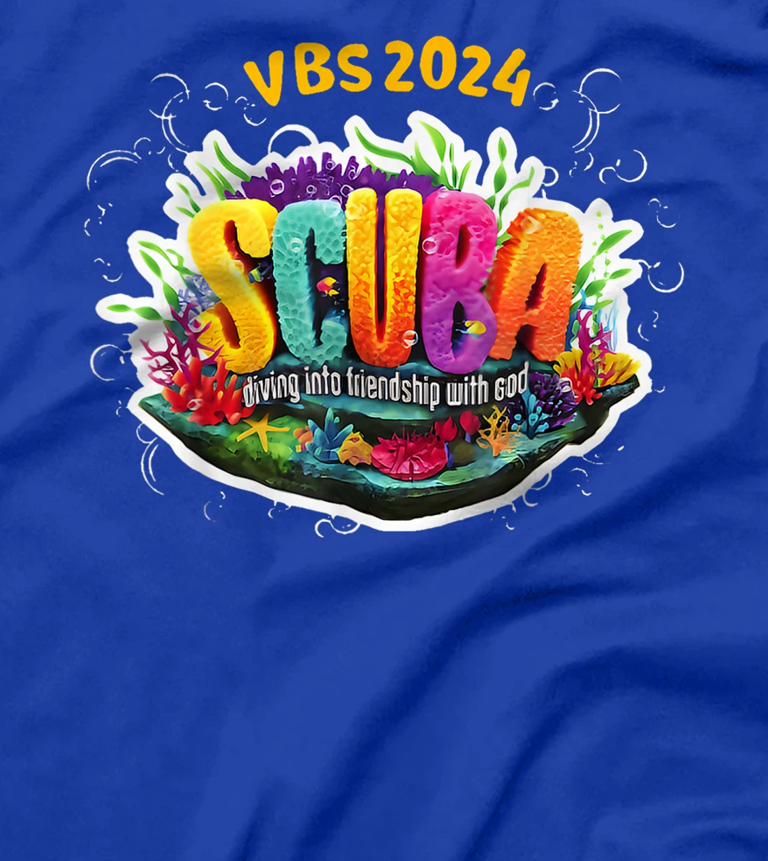 Matching VBS 2024 Scuba Diving Into Friendship With God T-Shirt