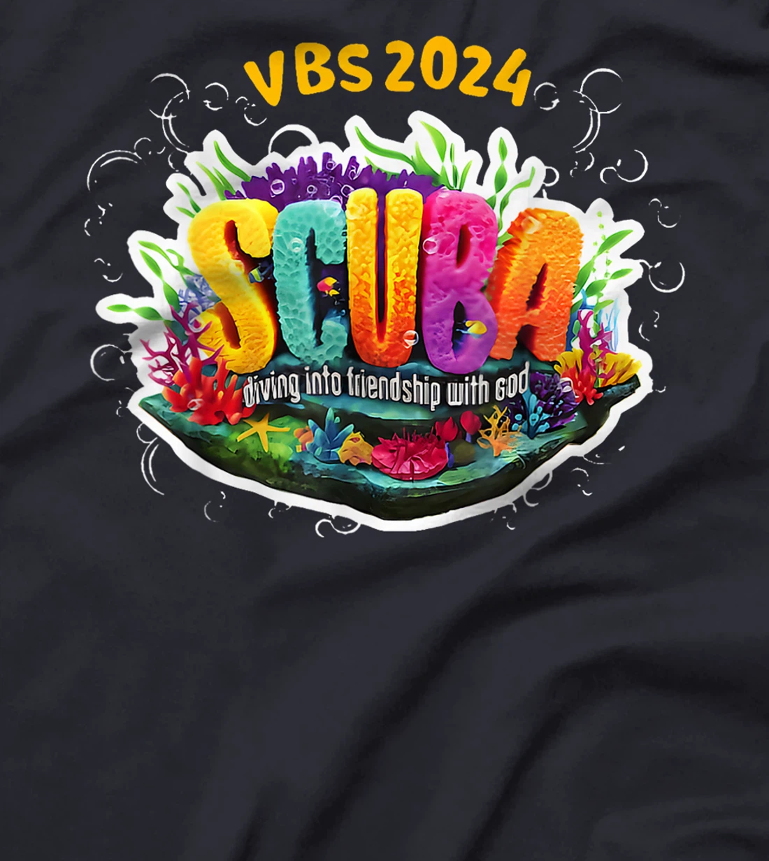 Matching VBS 2024 Scuba Diving Into Friendship With God T-Shirt